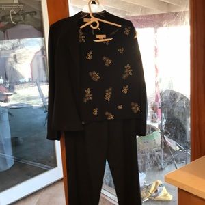 Suit Jacket, Flower Shell and pants